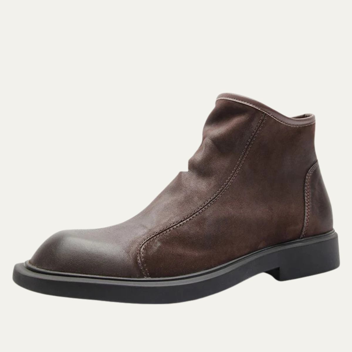 Rugged Mens Leather Daily Ankle Boots