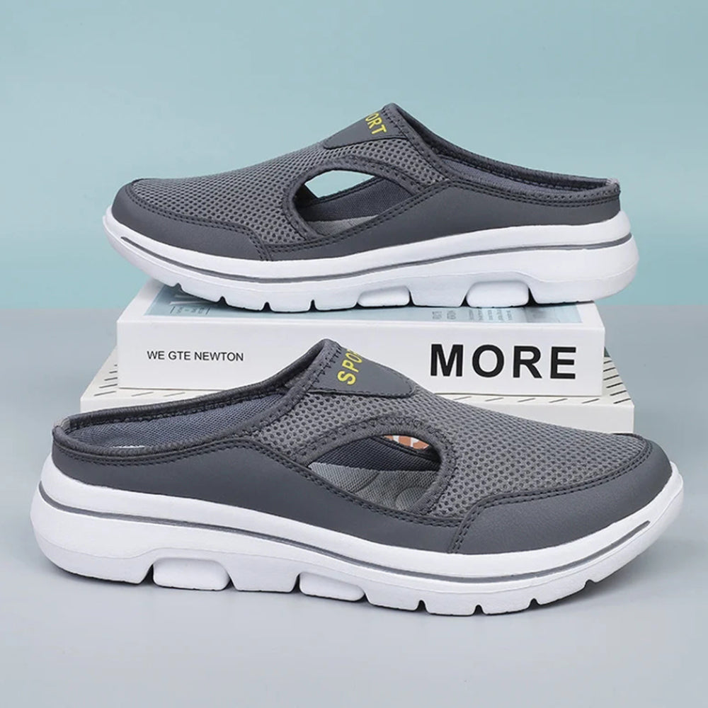 Summer Comfortable Trendy Hollow Mesh Half Slippers (Unisex)