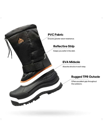 Insulated Snow Boots for Women Black