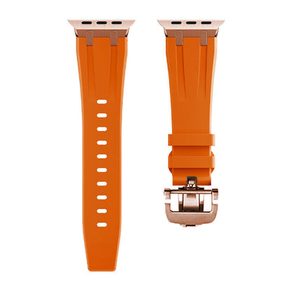 Strong Rubber Watch Band With Safe Clasp