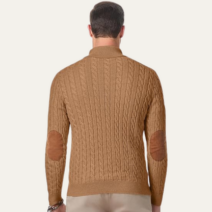 Classic Men's Cable Crew Neck Sweater
