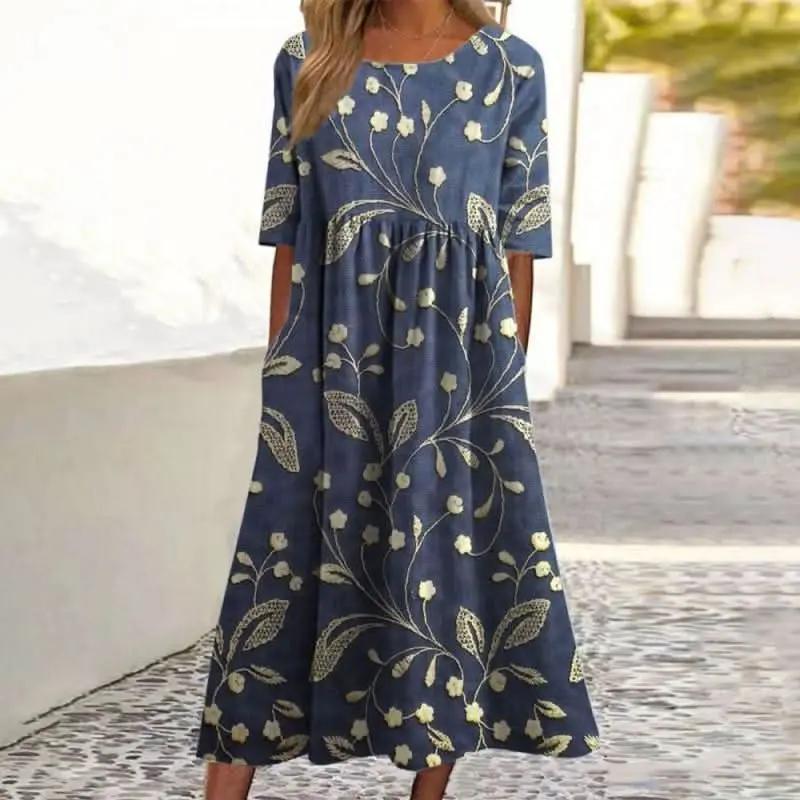 Casual Knee Length Dress | Easy Daily Wear Style - OutfitLondon