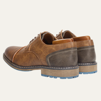 Classic Mens Vintage Leather Lace Up Shoes