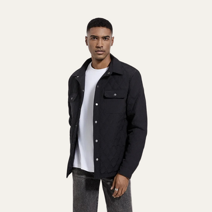 Comfortable Mens Quilted Lightweight Padded Jacket