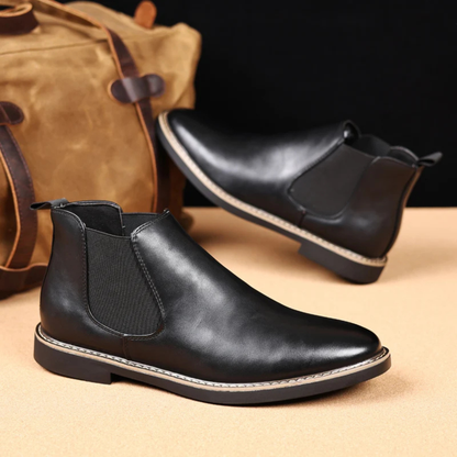 Classic Men's Genuine Leather Ankle Boots
