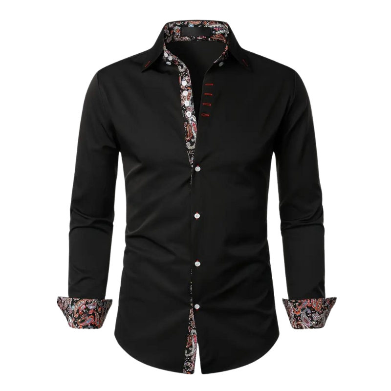 Trendy Mens Shirt with Classic Paisley Pattern