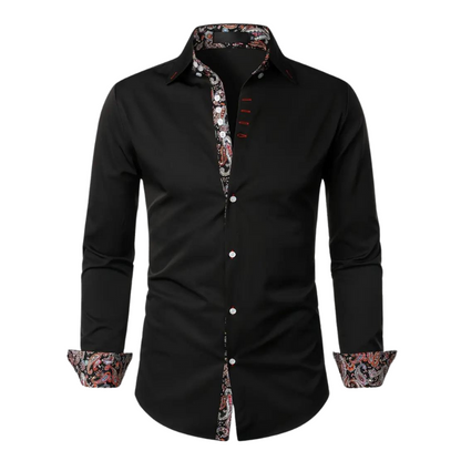 Trendy Mens Shirt with Classic Paisley Pattern