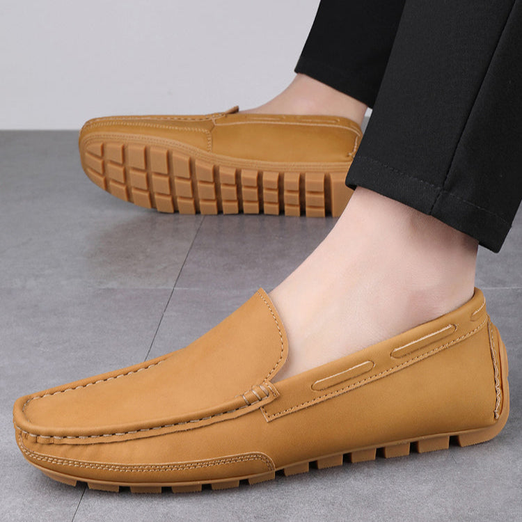 Classic Real Leather Slip On Shoe