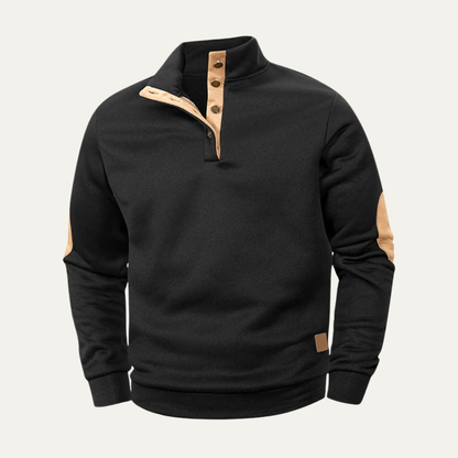 Relaxed Fit Men's Crew Neck Knit Sweater