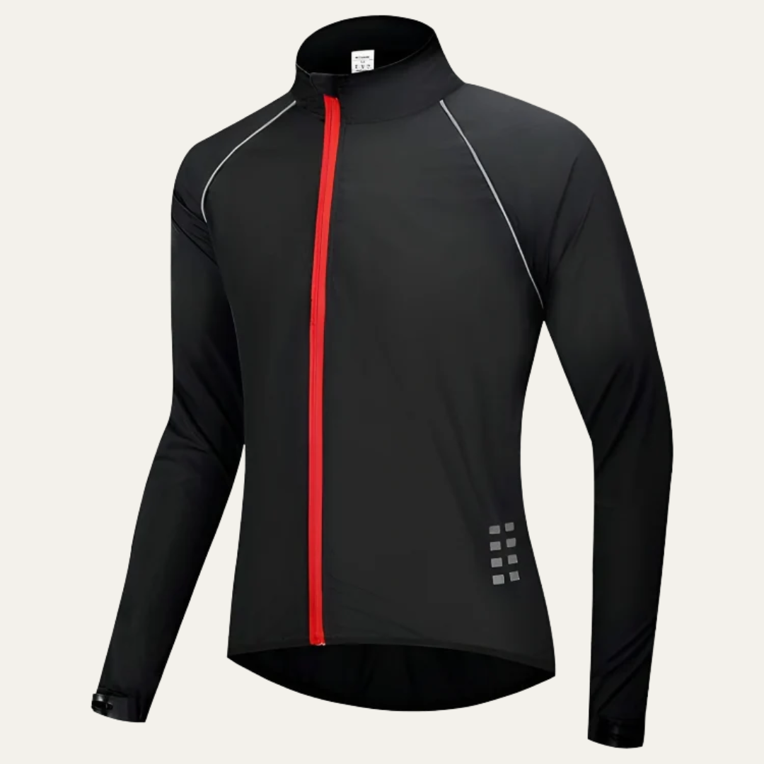 Men's Visibility High Neck Full Zip Bike Jacket