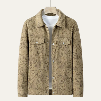 Relaxed Fit Quilted Cotton Mens Jacket