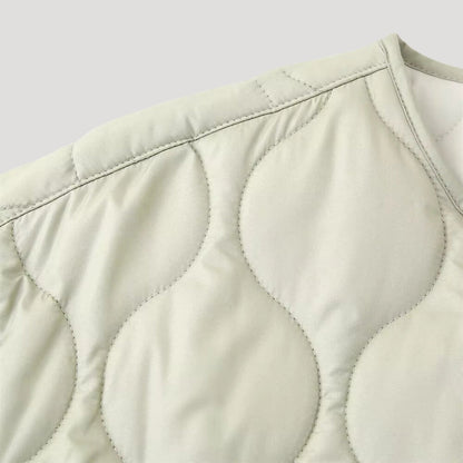 Ladies' Puffer Quilted Zipperless Vest Jacket