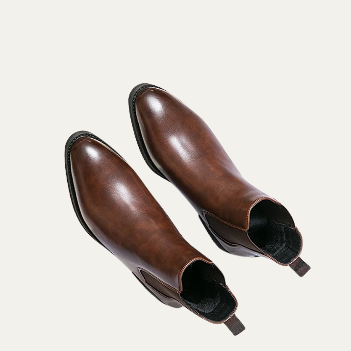 Brown Leather Mens Classic Ankle Boots