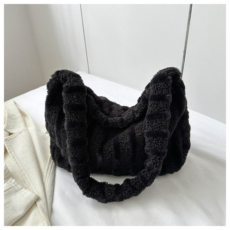 Women's Casual Plush Shoulder Bag