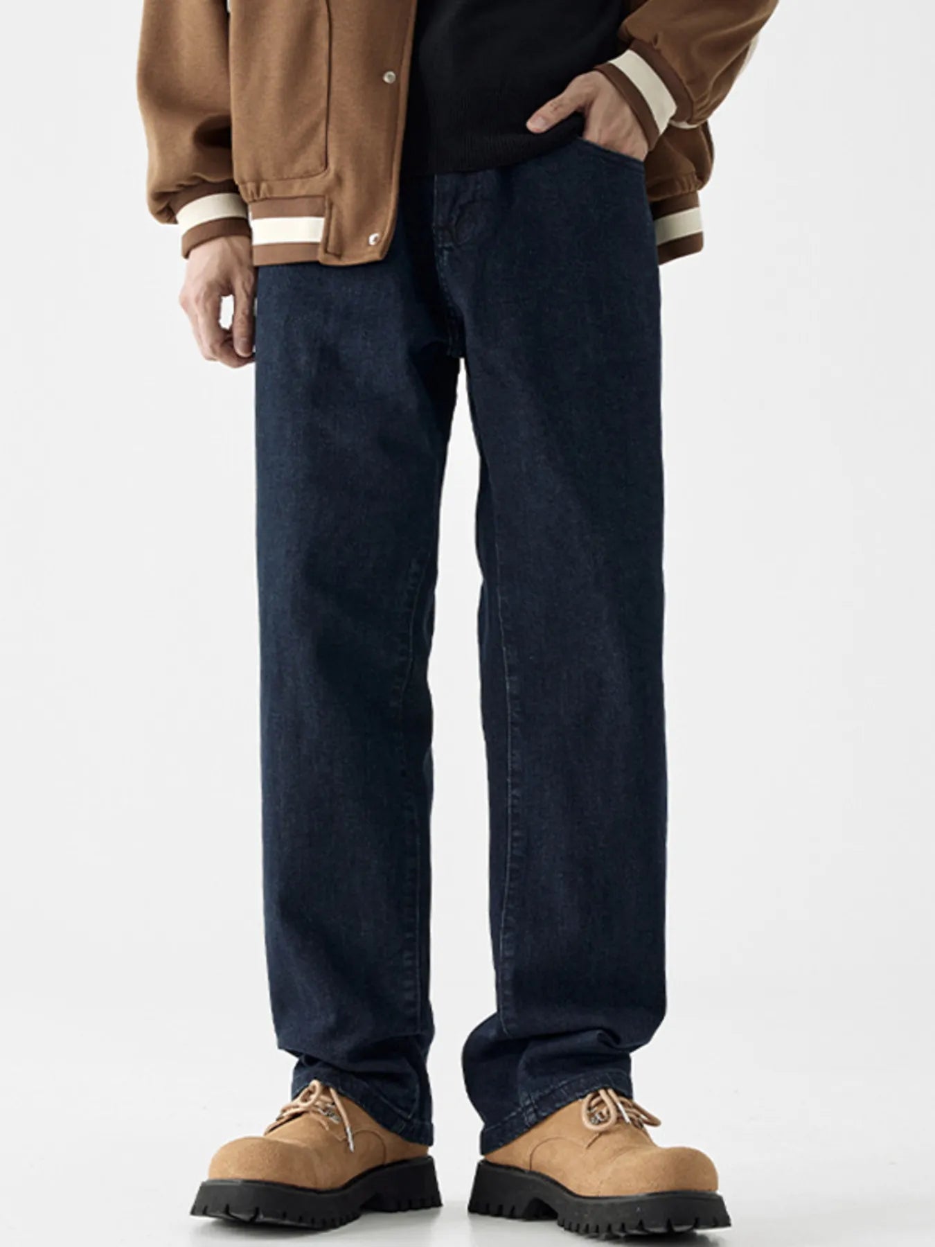 Comfortable Classic Straight Jeans - OutfitLondon