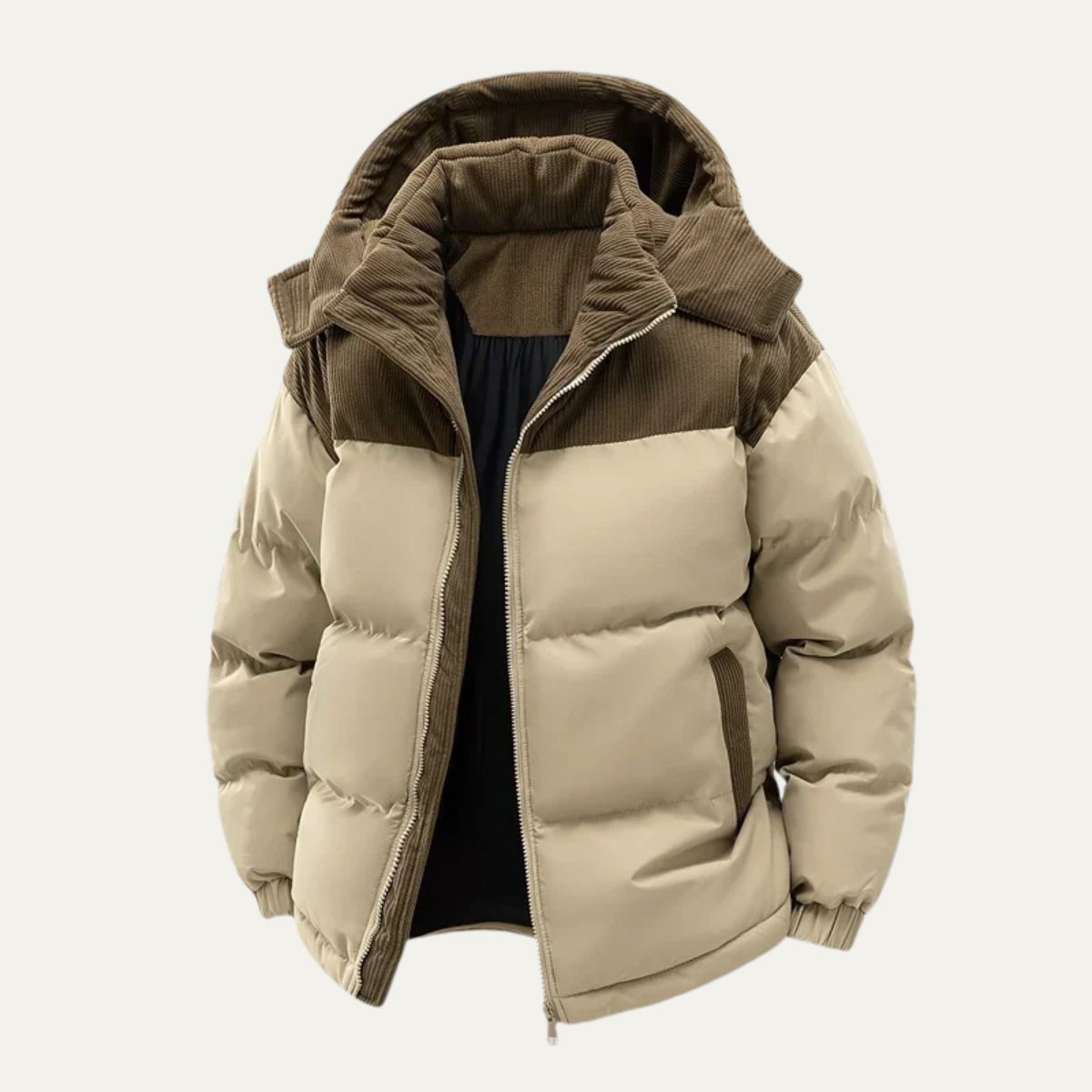 Warm Men's Padded Waterproof Parka Coat - OutfitLondon