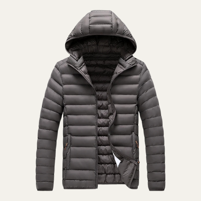 Warm Men's Insulated Hooded Down Parka Jacket