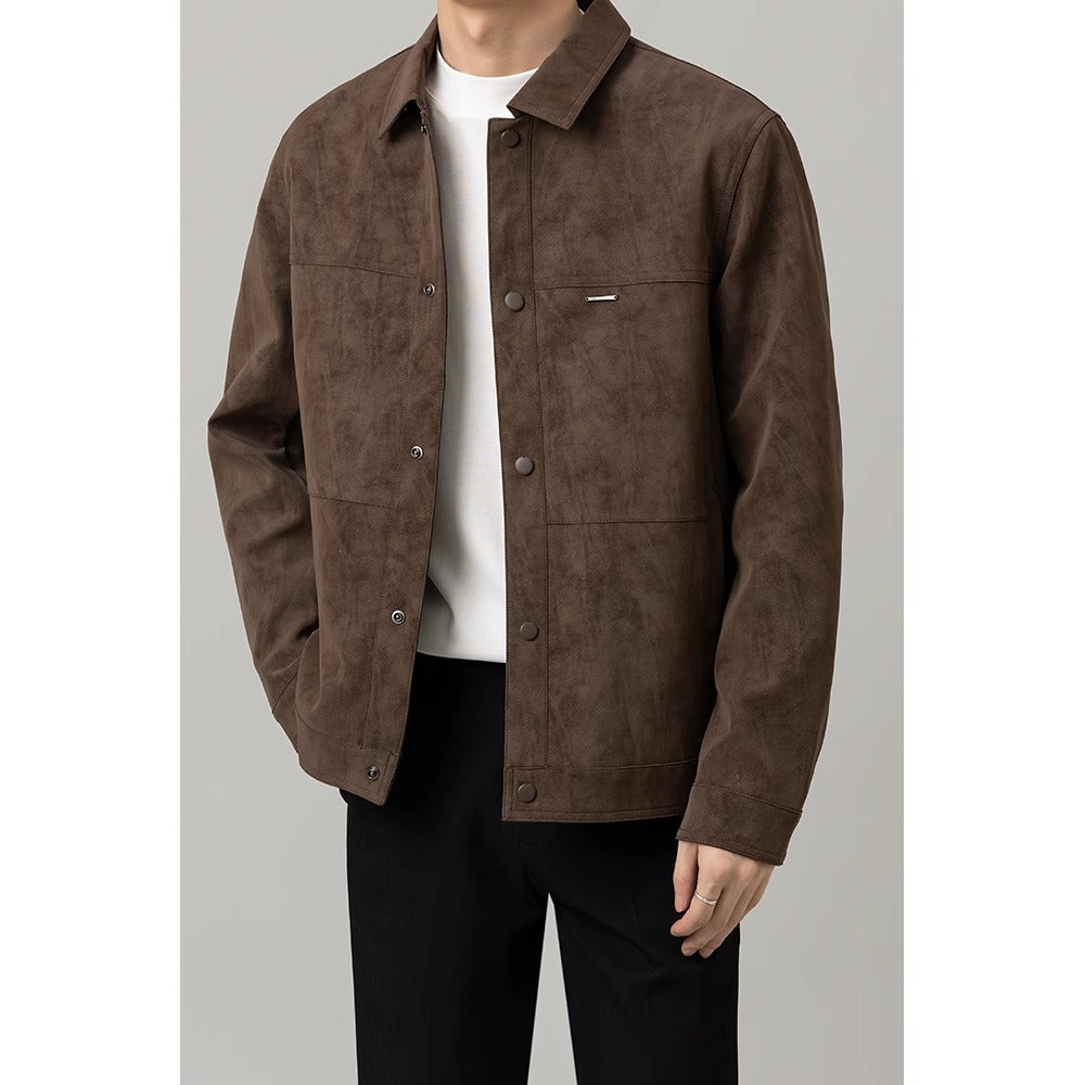 Men's Traditional Fit Dress Shirt Jacket - OutfitLondon