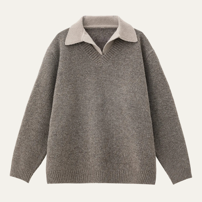 Warm Mens Wool Knit Crew Neck Sweater