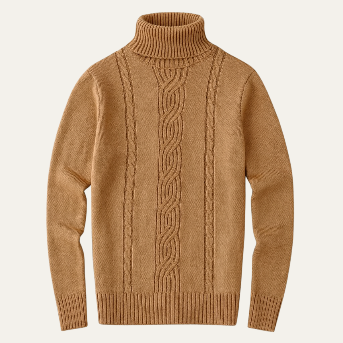 Warm Merino Wool Crew Neck Sweater for Men - OutfitLondon