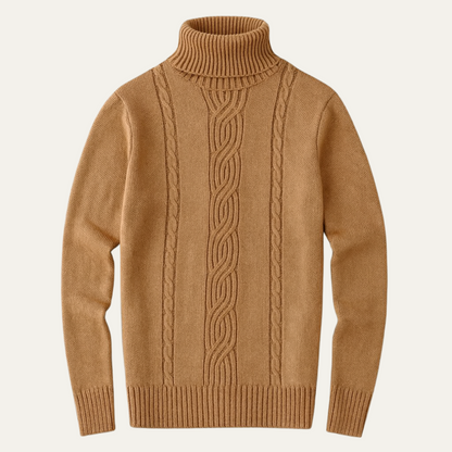 Warm Merino Wool Crew Neck Sweater for Men - OutfitLondon