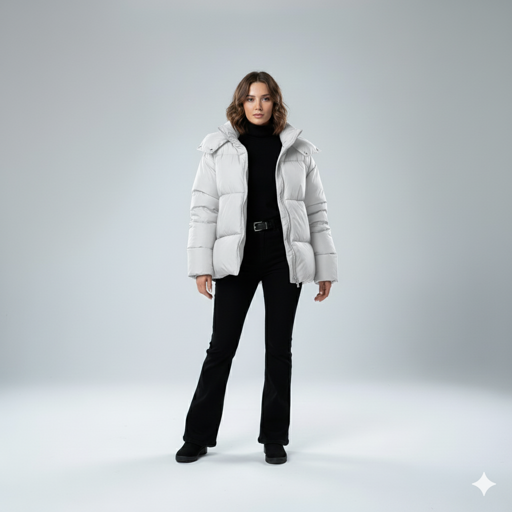 Warm Padded Parka Coat for Women