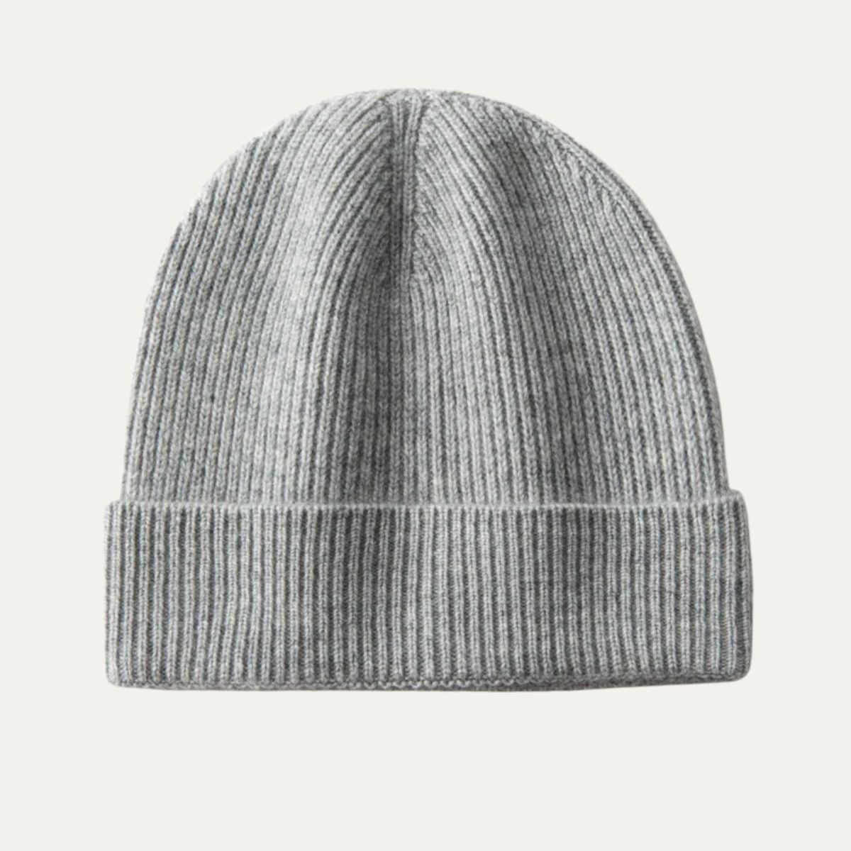 Warm Mens Cashmere Ribbed Winter Hat