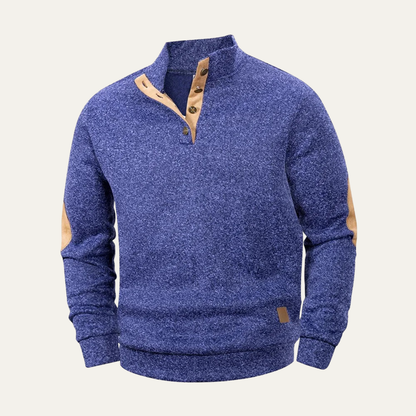 Relaxed Fit Men's Crew Neck Knit Sweater