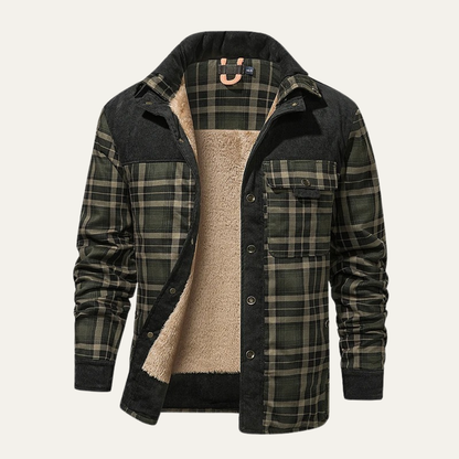 Warm Mens Fleece Hooded Jacket with Thick Lining