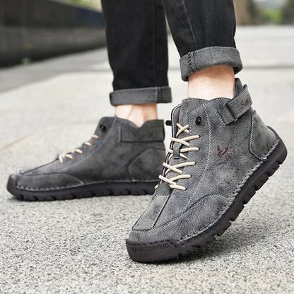 Authentic Brown Leather Ankle Boots