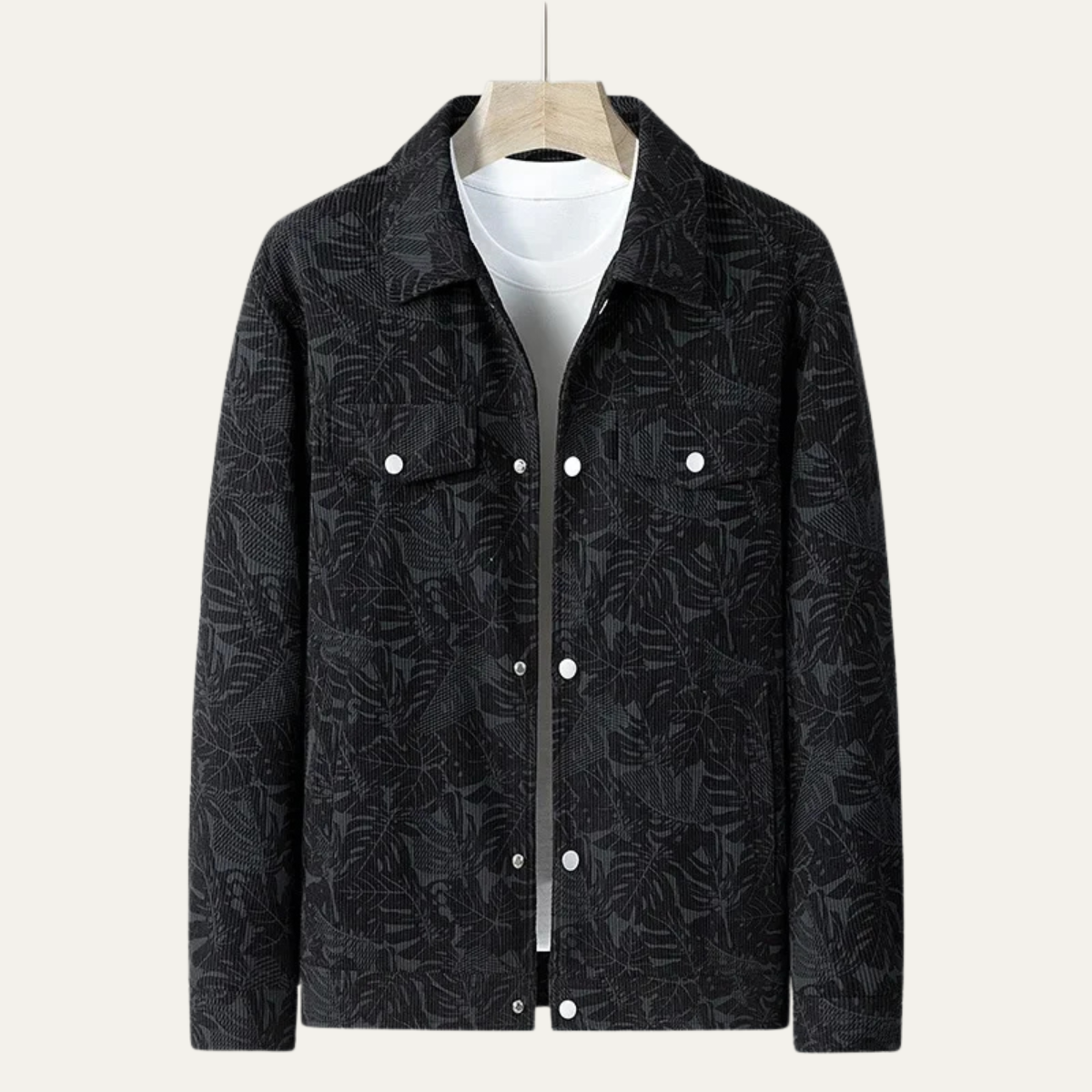 Relaxed Fit Quilted Cotton Mens Jacket