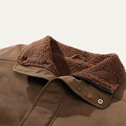 Luxury Mens Suede Inside Fleece Bomber Jacket