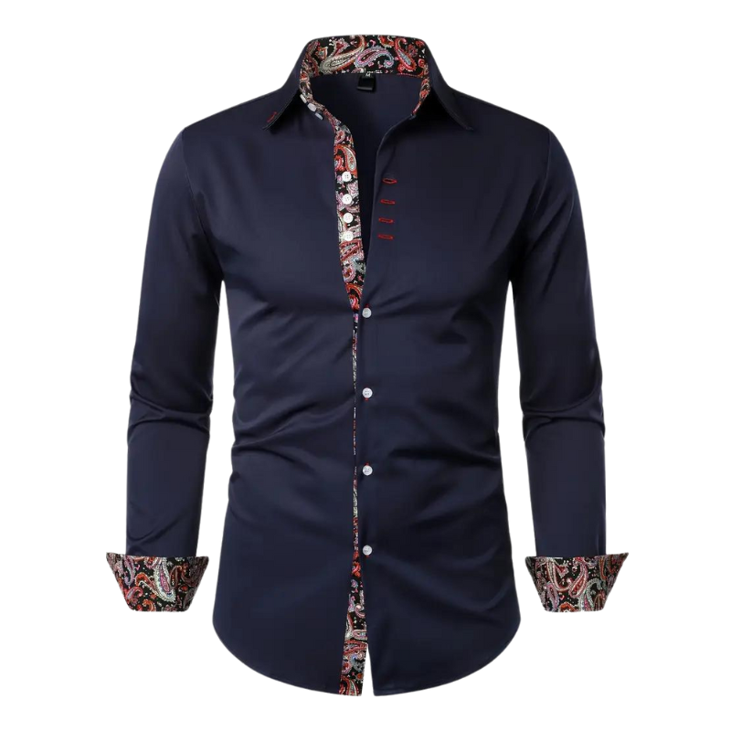 Trendy Mens Shirt with Classic Paisley Pattern