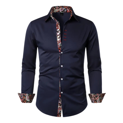 Trendy Mens Shirt with Classic Paisley Pattern