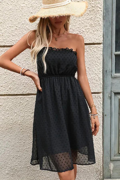 Simple Lace Fit Flare Summer Dress
