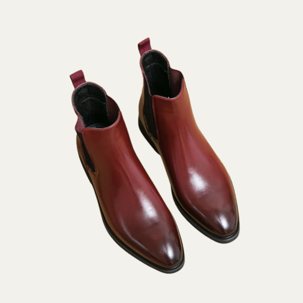 Brown Leather Mens Classic Ankle Boots