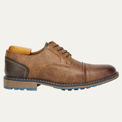 Classic Mens Vintage Leather Lace Up Shoes