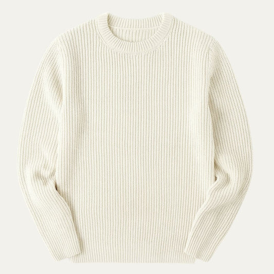 Soft Merino Wool Crew Neck Sweater - OutfitLondon