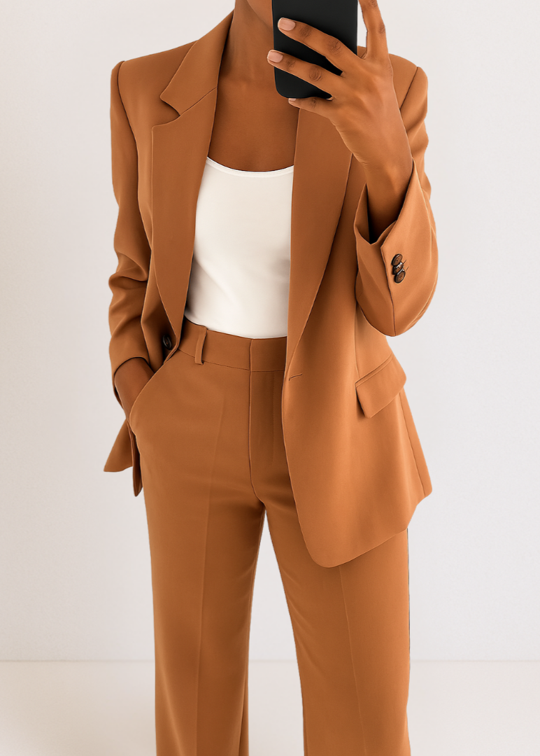 Chic Two Piece Ladies Business Suit