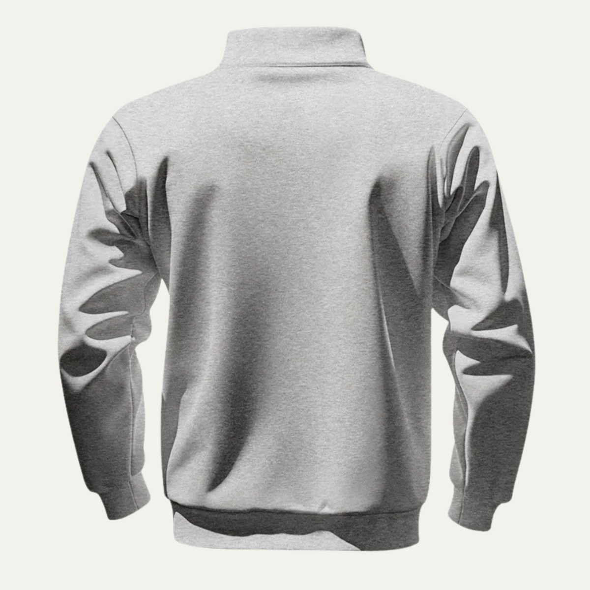 Relaxed Fit Men's Quarter Zip Pullover Sweater