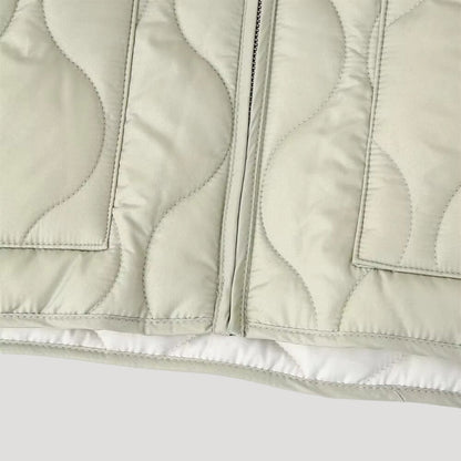 Ladies' Puffer Quilted Zipperless Vest Jacket