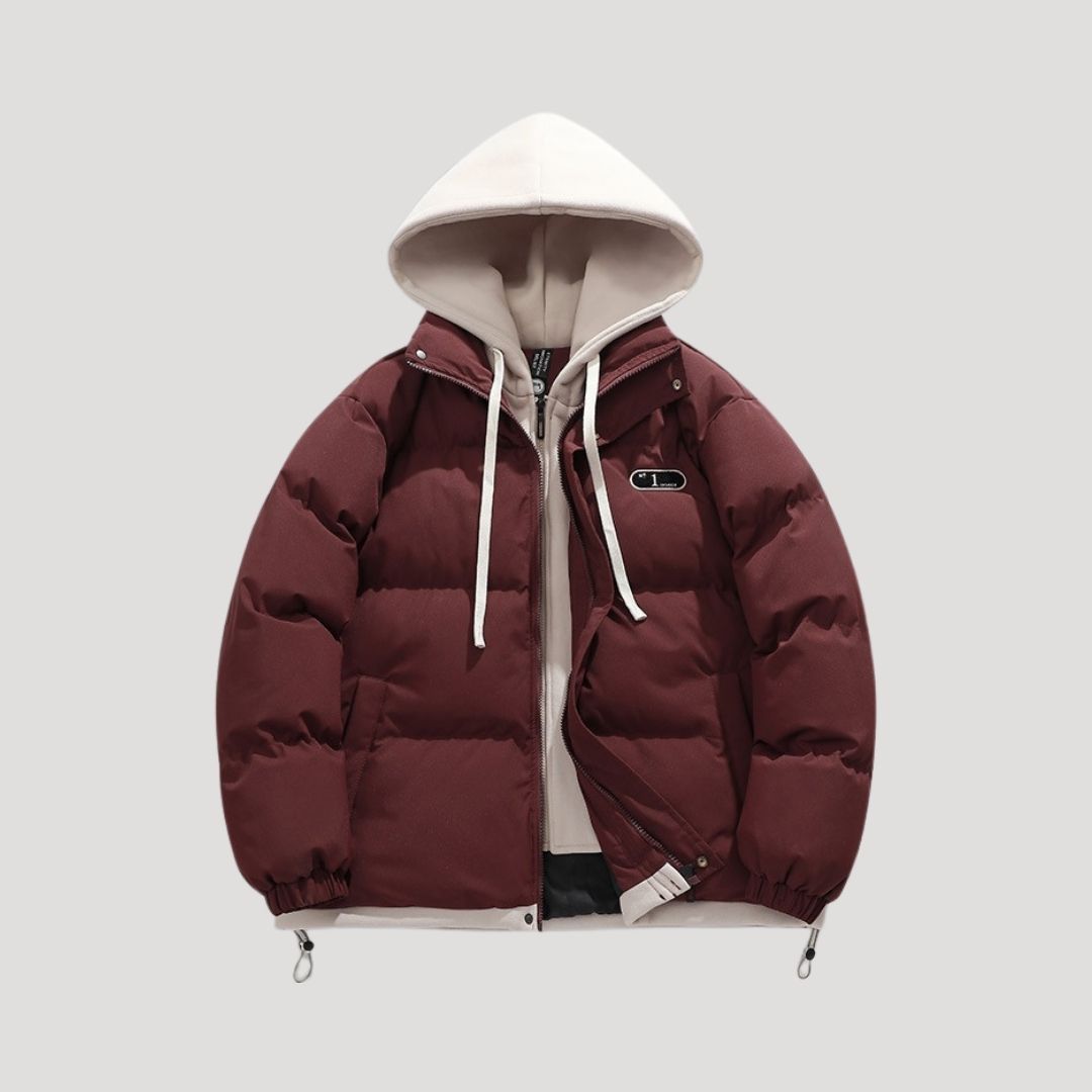 Warm Puffer Quilted Hooded Winter Coat