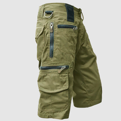 Men's Multi-Pocket Utility Cargo Shorts