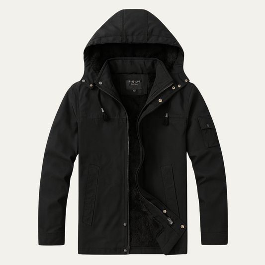 Waterproof Men's Parka Coat with Hood - OutfitLondon