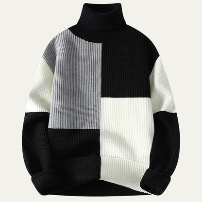 Men's Colourful Crew Neck Knit Sweater