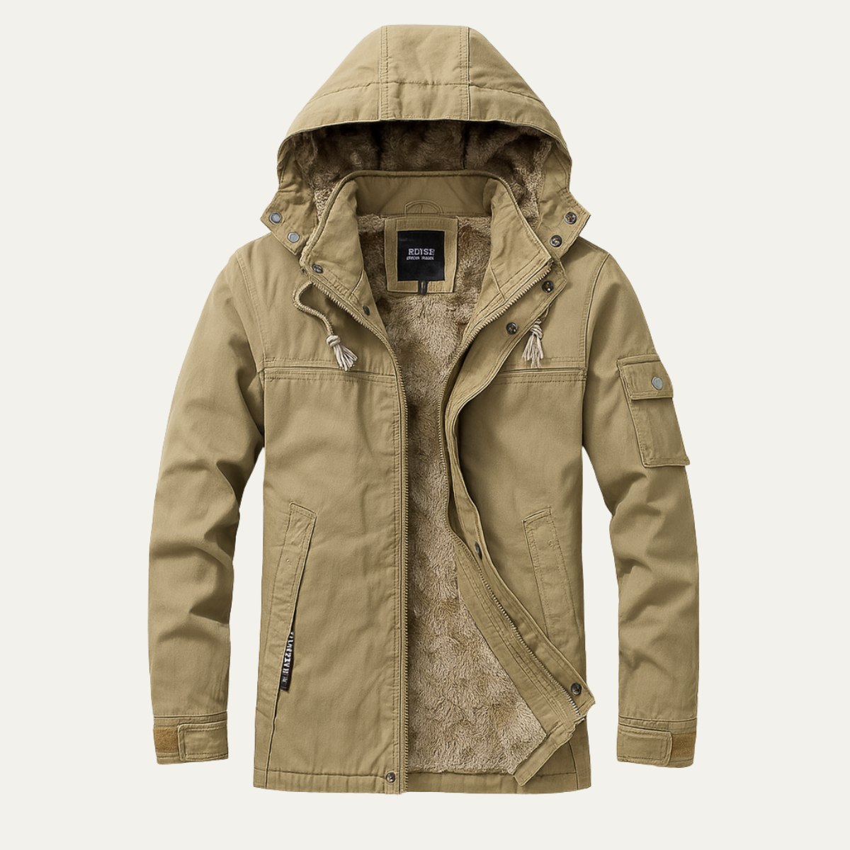 Waterproof Men's Parka Coat with Hood