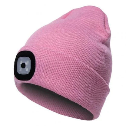Rechargeable Winter LED Beanie Light