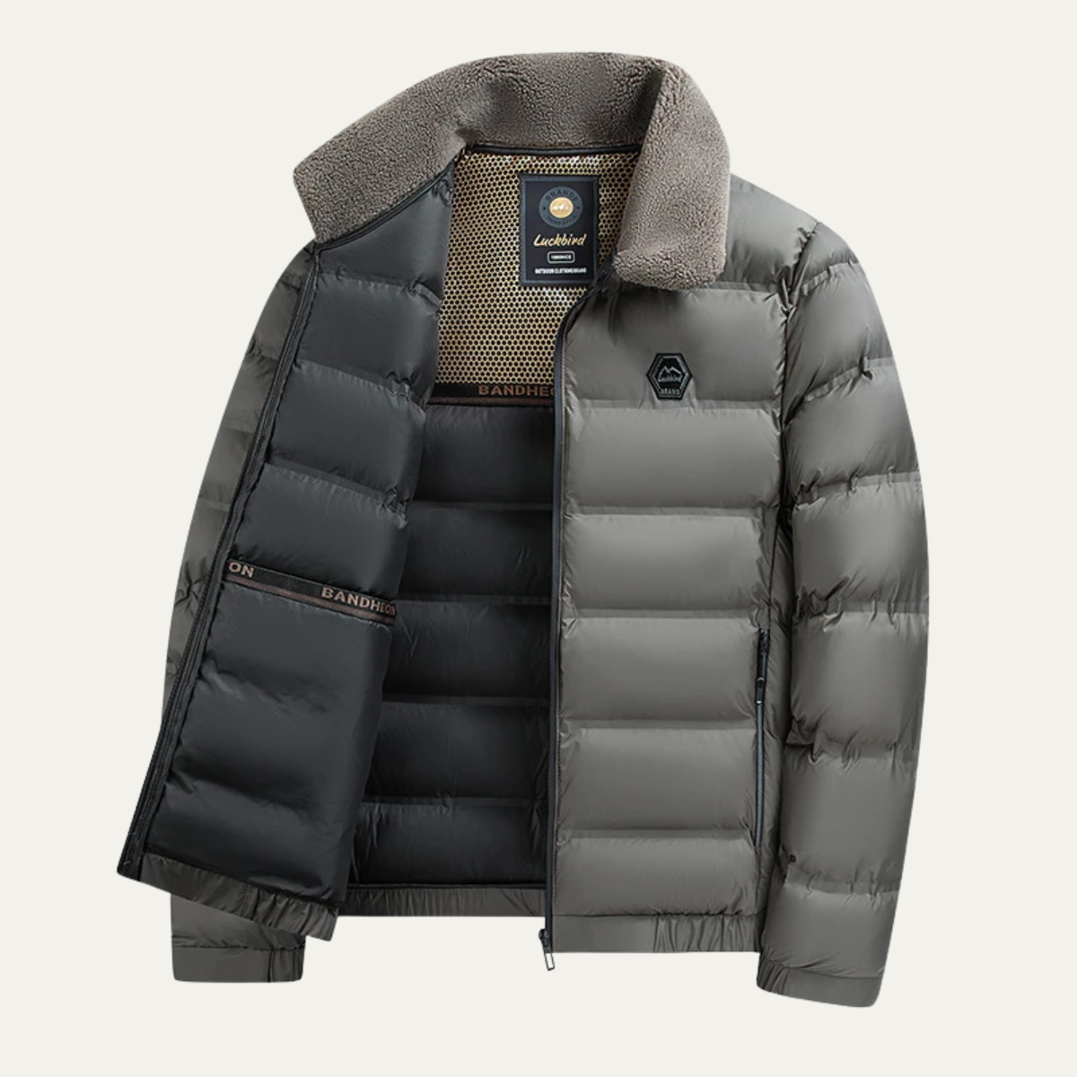 Insulated Mens Thermal Quilted Winter Coat