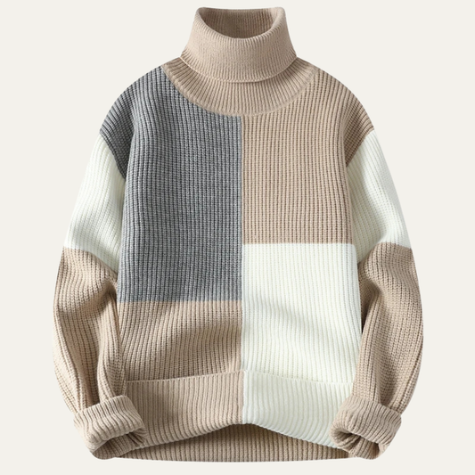 Men's Colourful Crew Neck Knit Sweater - OutfitLondon