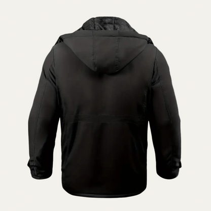 Waterproof Men's Winter Parka Jacket with Hood and Pockets